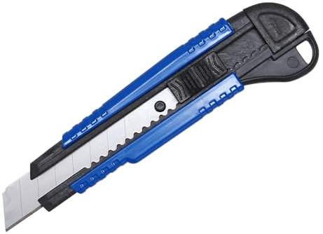Waytex 931393 Cutter 18mm en Plastique dur Solide et Léger avec Lame Sécable pour Pro et Particuliers