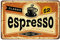 Espresso-Blechschild, klassischer italienischer Kaffee, Vintage-Blechschilder für Cafés, Shop, Wanddekoration, lustige Retro-Schilder für Männer und Frauen, ca. 20 x 30,5 cm