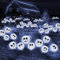 Charfia 2 Stück Halloween Deko Licht Outdoor, 8 LED Halloween LED Lichter Solar Gartenlichter Halloween Dekoration Halloween Deko Leuchtend Lichterkette Gartenbeleuchtung Solarlampen für Außen Garten