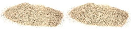 Croci Amtra Ivory Quartz - Naturboden für Süß- oder Meerwasseraquarien, ungiftig, fein 0,8-1,2 MM /2 KG (Packung mit 2)