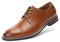Cusolemore Männer Business Halbschuhe Anzugschuhe Herren Oxford, Wingtip Prinz Herren Schnürschuhe, TPR-Sohle Brown 44.5