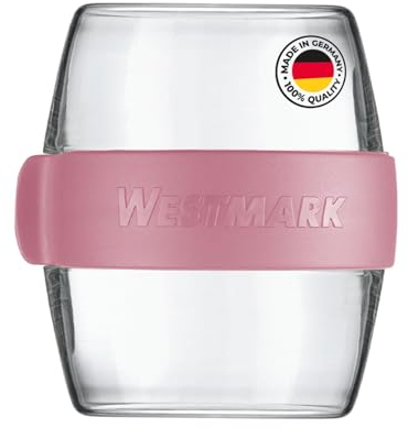Westmark Pocketbox -Mini-, praktische Meal-Prep-Dose to go, ideal für Joghurt, Obst, Gemüse, Snacks, 400 ml (2 x 200 ml), BPA-frei, Rosa