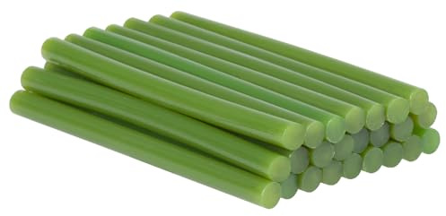 Pistola per colla a caldo, 7 mm x 100 mm, 24 pezzi, colore verde, pistola per colla a caldo per fai da te, decorazioni e riparazioni, ideali per pistola per colla a caldo StrEND Pro