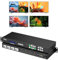 Yinker 4K30Hz HDMI Matrix Video Wall Controller Multiviewer 4x4 Rackmount Switch Splitter Unterstützt 2x2 Splicing & Pip & Audio Embedding & 90° 180° 270°Rotate & Web GUI & APP Control