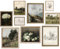 Vintage-Wandkunst, französisches Landhaus-Wanddekoration, Vintage-Poster für Zimmer, ästhetisches Bild, dunkelgrün, antike europäische Landschaft, Blumenwiese, Galerie, Leinwand-Kunstdrucke, Gemälde