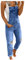 Salopette da donna in jeans lunghi, in denim, elasticizzata, dritta, jeans, Blu scuro, S