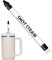 dewdat Shot Straw - Porte-shot Et Paille Pour Boissons Et Chasseurs - Faites L'expérience De Photos En Déplacement - S'adapte À Toutes Les Bouteilles, Verres Et The Chaser Standard