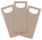 itenga 24x Bestecktasche aus Papier mit kleiner weißer Serviette Besteckserviette Pochette (latte macchiato)