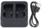 Ring Battery Hub, Station de Chargeur Double Port 5 V pour Batterie Ring Spotlight Cam, Sonnette Vidéo 2 3 4, pour Batterie Ring Stick Up Cam, avec Indicateur LED