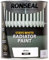 AMK® Ronseal One Coat Radiator Paint Satin 750ml Stays White Heat Resistant For All Radiators Resists Scuffs & Scratches Touch Dry in 30 Minutes