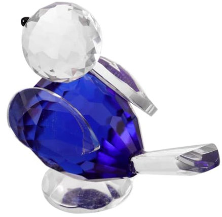 COLLBATH 2stücke Delicate Glass Bird Ornament Elegantes Glasdekor Für Wohnzimmer Schlafzimmer Und Büro Handgefertigte Tierfigur Leicht Und Kreativ Als