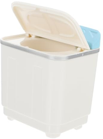 TOYANDONA All Match Washing Machine Washing Machine Play Kitchen Doll House Washing Machine Puzzle Toys Washing Machines Mini Educational Toys Mini Laundry Playset White Plastic