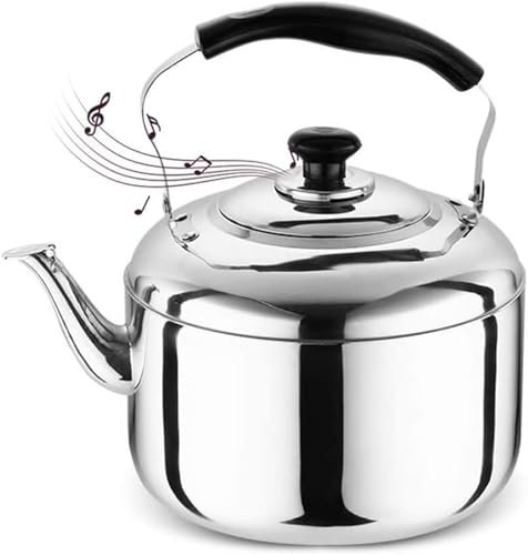 Bollitore Per Stufa A Legna Teiera Con Fischietto Bollitore Da Tè In Acciaio Bollitore Per La Casa Bollitore Bollente Bollitore In Acciaio Inox Per Tutti I Fornelli 8L