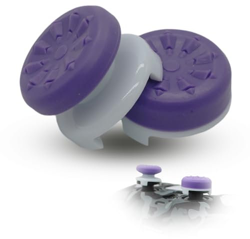 MatoSan 2X Erhöhter Controller Aufsatz – 7mm & 11mm Präzisionskappen für besseren Grip – Gaming Zubehör für Moderne Spielcontroller – Stick Schutz & Aim Assist (Lila)
