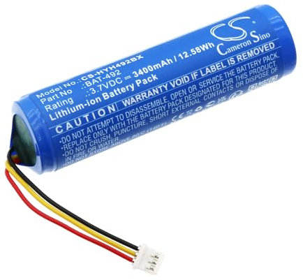 Barcode Scanner Ersatz Akku für Honeywell HH492 PN:Honeywell 3008-4418-001, BAT-492 3400mAh / 12.58Wh