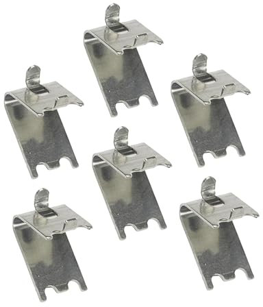 ULTECHNOVO 6piezas Clip Soporte Refrigerador Ganchos Estanterias Congelador Sujeción Estantes Frigorifico