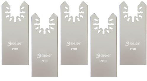 PAYA Oszillierende Sägeblätter Rechteckiger Flachschaber Multitool Sägeblatter Oszillierende Klingen zum Entfernen von flexiblem Dichtungsmaterial aus Dehnungsfugen 5tlg PY111