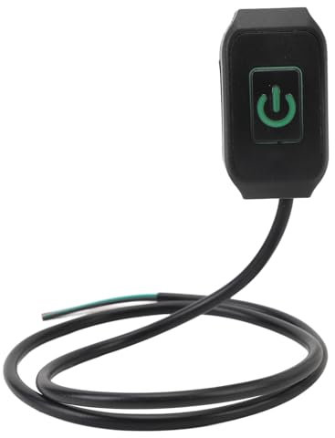 Motorrad-Lenkerschalter, Kompakter Lenker-Ein-Aus-Schalter, Lange Lebensdauer, Spritzwassergeschützt, mit LED-Licht für 22-mm-Lenker (grünes Licht)