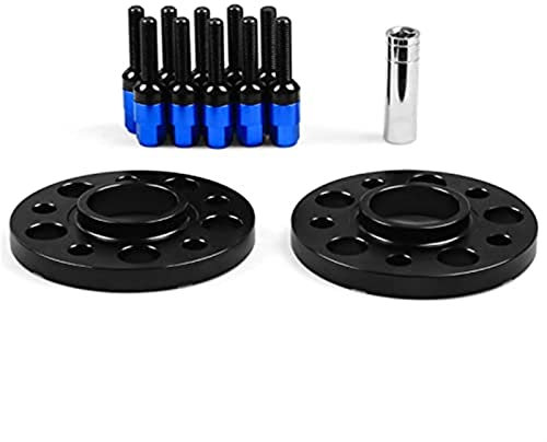 ZSGHJA 15 Mm Autonabe Zentrische Spurverbreiterungen Für Mercedes Für Benz C-Klasse CLS-Klasse E-Klasse S-Klasse W202 W203 Auto-Distanzscheiben-Nabendichtung Spurverbreiterung Spurplatten(Blau)