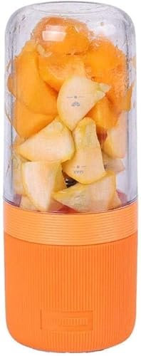 SHRGOMPIT 400ML Electric USB Juicer Blender Portable Juicer Cup Mini Water Bottle Juicer Machine with 4 Blades, Rechargable Battery