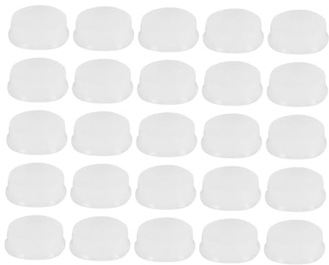 Silikon Flötenstopfen für Offene Löcher, 25 Stück Allgemein | Weißes Zubehör für Musikinstrumente, Flexibel, Kratzfrei, Leicht zu Verstauen und Mitzunehmen