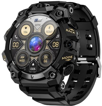 Aoresac LOKMAT APPLLP 2 PRO 4G Smart Watch Lettore Musicale con Doppia Fotocamera per Appassionati di Sport, Cardiofrequenzimetro per Monitoraggio del Fitness, 8.1.0 Prestazioni Veloci (#3)