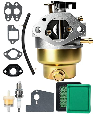 LUNEKUCK Carburateur pour Honda GCV160 GCV135 Pièces Détachées Tondeuse avec Joint pour Honda HRB216 HRS216 HRR216 HRT216 HRZ216 Accessoires Carburateur Filtre à Carburant Bougie Allumage