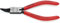 Knipex Circlip Pliers for internal circlips in bore holes 45° bent black atramentized, plastic coated 140 mm 44 31 J12