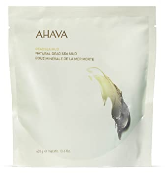 AHAVA Natürlicher Totes Meer Schlamm für den Körper - Schwarzer, Cremiger Schlamm, Reinigt, Weicht Auf & Verfeinert Haut, lindert Unbehagen, mit Meeresmineralien & Osmoter, 13.6 oz