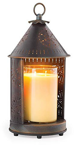 Candle Warmers Tin Punched Candle Warmer Primitive Tin Lantern Lamps