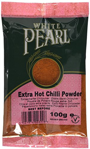 White Pearl Extra Hot Chilli Powder - Pack of 10 x 100g