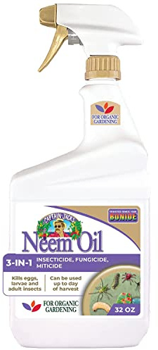 Bonide Captain Jack's Neem Oil, 32 oz Ready-to-Use Spray, Multi-Purpose Fungicide, Insecticide and Miticide for Organic Gardening