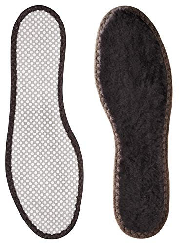 Shoeboy's Lambskin - kuschelige, wärmende Einlegesohle aus 100% echtem Lammfell - Größe 42, 1 Paar