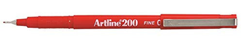 Fineliner Artline 200 Rot, 12 Stück