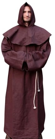 Burgschneider - Mönchskutte Franziskus - Braun (XXL/XXXL, für Damen & Herren, Baumwolle) Historisch - Medieval