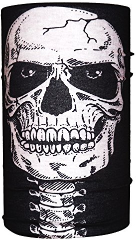 HeadLOOP Multifunktionstuch Totenkopf Loop Schal Halstuch Kopftuch Microfaser