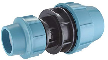 PE Rohr 20 mm und T-Stück Winkel Kugelhahn Muffen Verbinder (Red. Stück 25 zu 20)