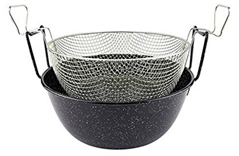ILSA FRIGGITRICE con CESTELLO D.36 CM Ferro SMALTATO con CESTELLO Rete