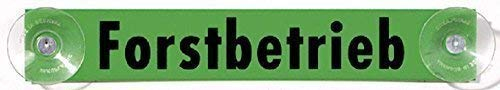 HSK Schild mit Saugnäpfen - Forstbetrieb - Gr. ca. 23,5cm x 4cm - 308031