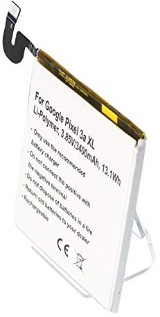 Akku kompatibel mit Google Pixel 3a XL, Li-Polymer, 3,85V, 3400mAh, 13,1Wh, Built-in, ohne Werkzeug