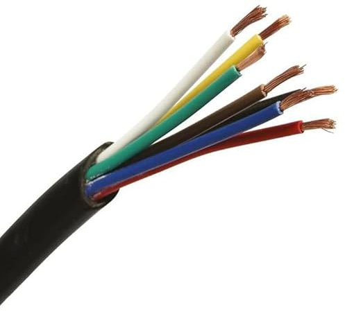 Cavo elettrico auto morbido 7 fili da 0,75 a 1,5 mm², 7 x 1,5 mm² (50 m)