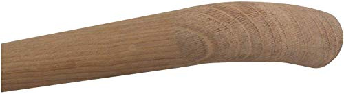 TIBU Eiche Holz unbehandelt Handlauf Geländer 30-500cm Wandhandlauf Wand Treppe ohne Halter, Länge 1900 mm 190 cm 1,9 m und Enden Holz unbehandeltkrümmling