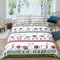 Loussiesd Lama Bettbezug Set 3D Alpaka Print Bettwäsche Set 135x200cm für Kinder Jungen Mädchen Boho Stripe Design Betten Set Südwestliche Tiere, Raumdekor 2St. Bettwäsche