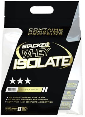 Stacker2 Whey Isolate (1500g) Cookies & Cream - Eiweiße - Molkenprotein-Isolat