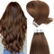 YILITE Tape Extensions Echthaar, Mittel braun 35cm 20 Stück/Packung 40g Tape in Extensions Echthaar Invisible Seidig Gerade Skin Weft Tape Ins Natürlich Erweiterungen (35cm #4 Mittel braun)