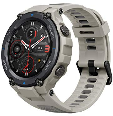 Amazfit T-Rex Pro Montre Connectée de Sport avec 100+ Modes Sportifs, GPS, Autonomie de 18 Jours, 10 ATM Etanche Montre de Plein Air - Grise