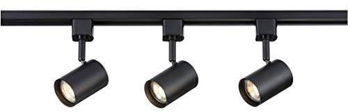 Knightsbridge Metre Cylindrical Tracklight Kit in Black TRKIT8BK Cylinder