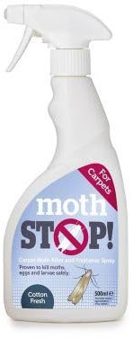 Lakeland Moth Stop Carpet Moth Killer & Freshener Spray – Cotton Fresh Effective Up to 3 Months