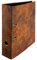 Stahlwerk - Ordner Aktenordner DIN A4 ca. 8 cm breit Motiv Motivordner Design Industrial Look Rost-Optik rot-braun