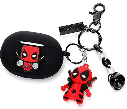 Custodia per Beats Studio Buds con portachiavi per bambola, XMBYGY Custodia di ricarica per cartone animato in silicone Kit di accessori